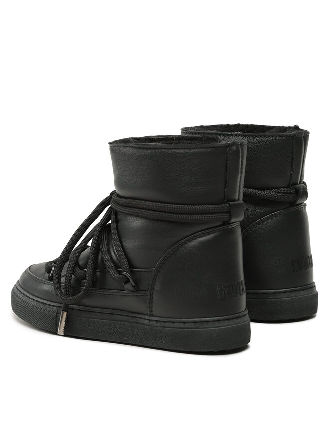 Inuikii Čizme za snijeg Inuikii Full Leather 75202-087 Crna