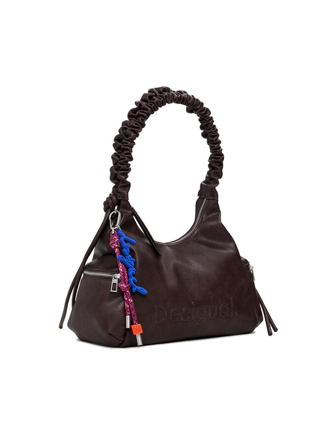 Desigual Ročna torba Desigual Half Logo Montvil 25WAXPAY Rjava