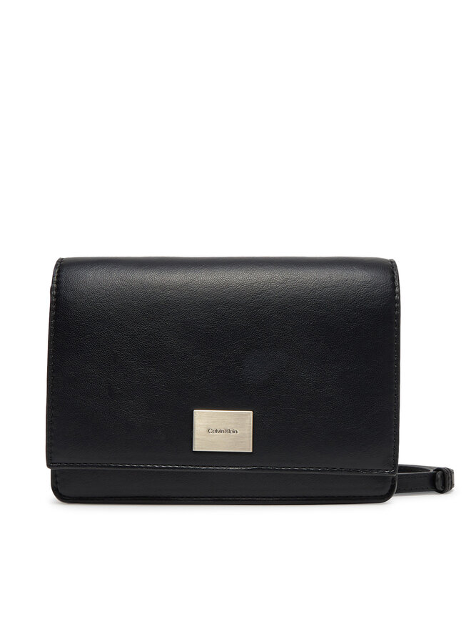Calvin Klein Τσάντα Calvin Klein Hardware Flap Crossbody K60K612967 Μαύρο