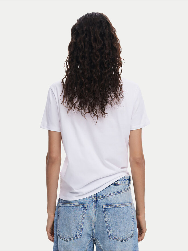 Desigual Desigual Camiseta Misuri 25SWTKA9 Blanco Regular Fit