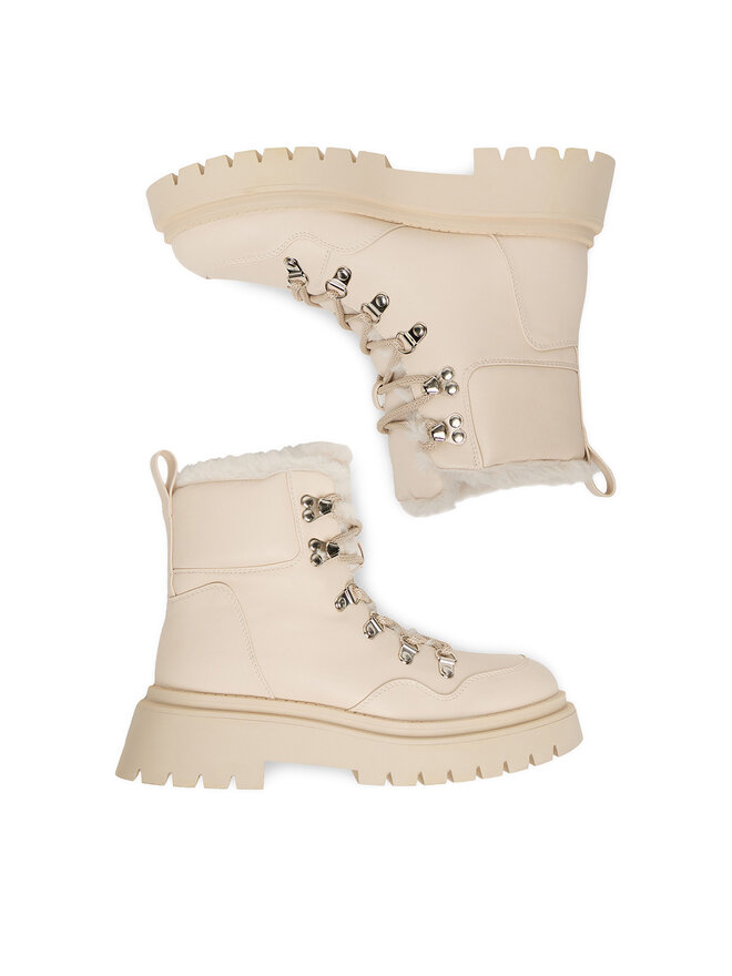 DeeZee Botines planos DeeZee 13116-4 Écru