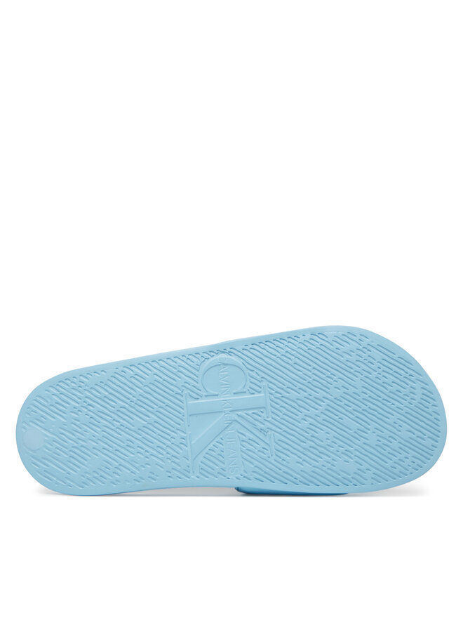 Calvin Klein Jeans Pantoletten Calvin Klein Jeans Slide Pu Hf Mg YW0YW01879 Himmelblau