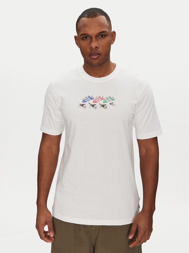 adidas adidas Marškinėliai Roller JD0706 Balta Regular Fit