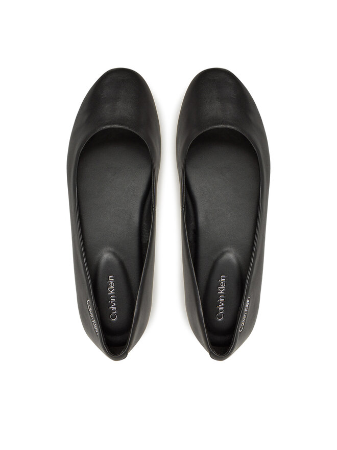 Calvin Klein Ballerinas Calvin Klein Flat Mary Jane - Lth HW0HW02341 Schwarz