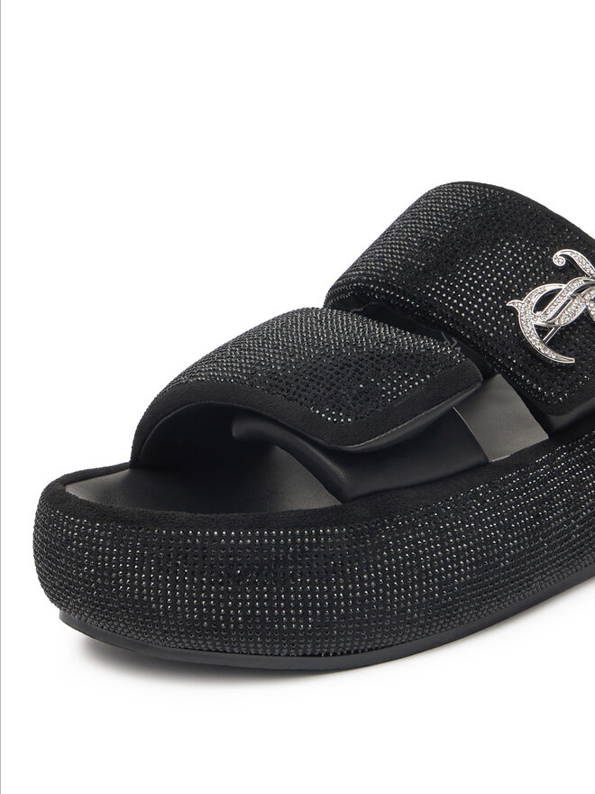 Juicy Couture Şlapi Juicy Couture WSS21515-02 Negru