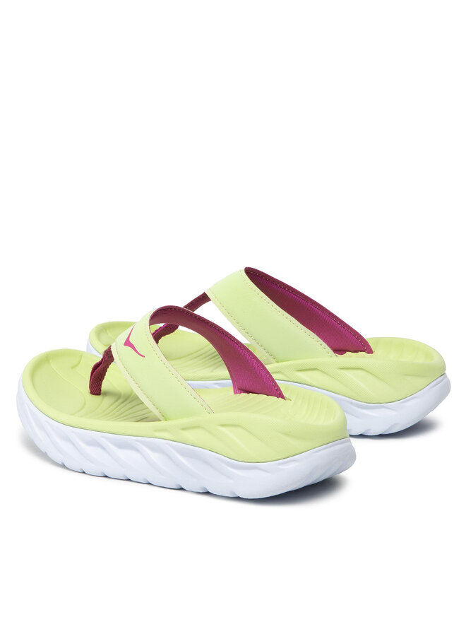 Japonki Hoka Ora Recovery Flip 1117910 Zielony | eobuwie.com.pl