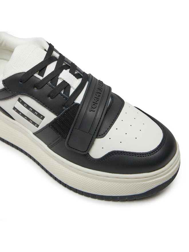 Sneakers Tommy Jeans Tjw Retro Basket Flatform Velcro EN0EN02573 Schwarz eschuhe