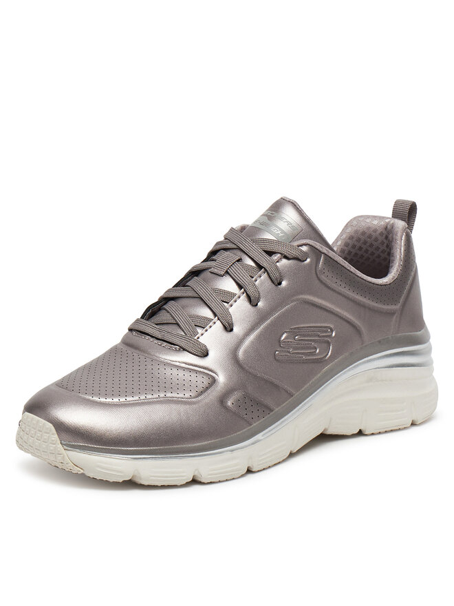 Skechers Tenisice Skechers FASHION FIT - GLOW UP 149749 PEW Srebrna