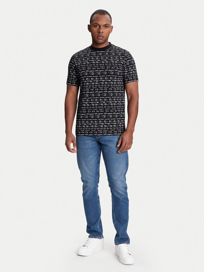 KARL LAGERFELD KARL LAGERFELD T-Shirt 755040 553225 Schwarz Regular Fit