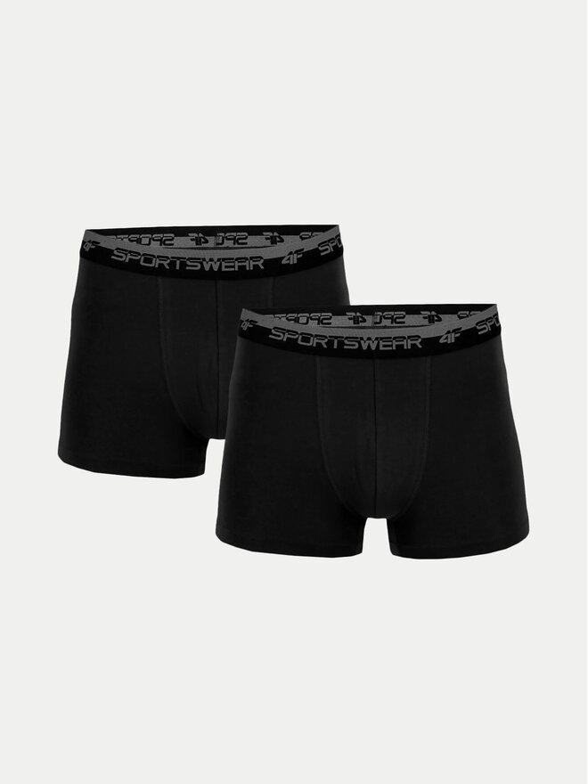 4F 4F 2er-Set Boxershorts 4FWSS24UBXSM036 Schwarz