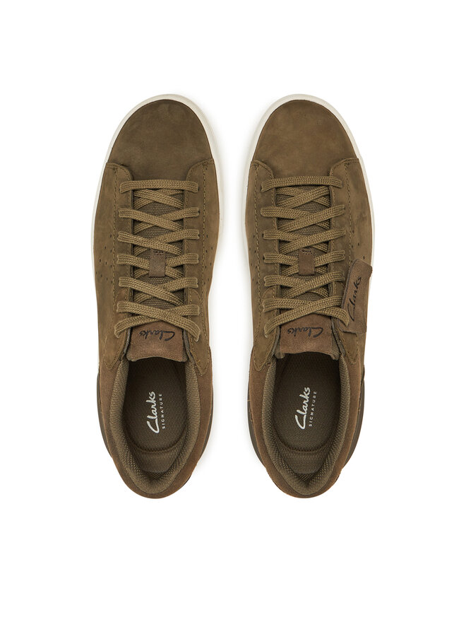 Clarks Sneakersy Clarks Courtlite2 Run 26181324 Khaki