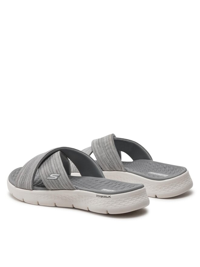 Skechers Klapki Skechers Go Walk Flex Sandal-Impressed 141420/GRY Szary