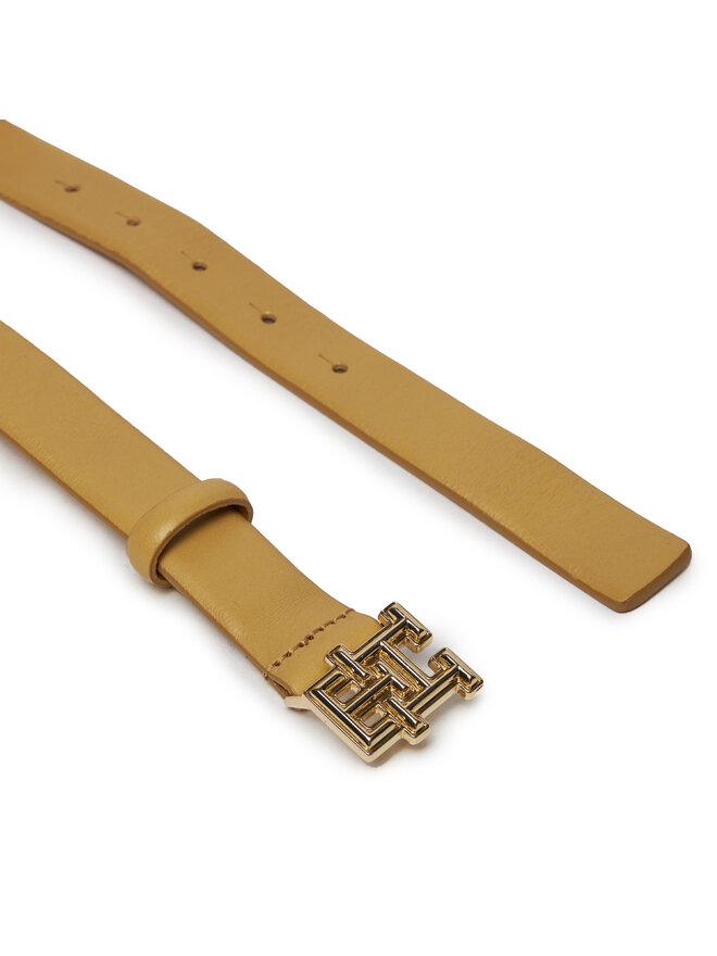 Tommy Hilfiger Cinturón para mujer Tommy Hilfiger Th Logo Bombe 2.5 AW0AW16028 Marrón