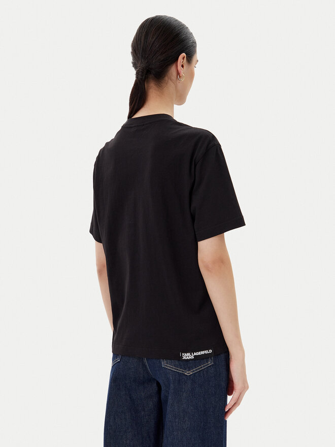 Karl Lagerfeld Jeans Karl Lagerfeld Jeans T-Shirt A2W17077 Μαύρο Regular Fit