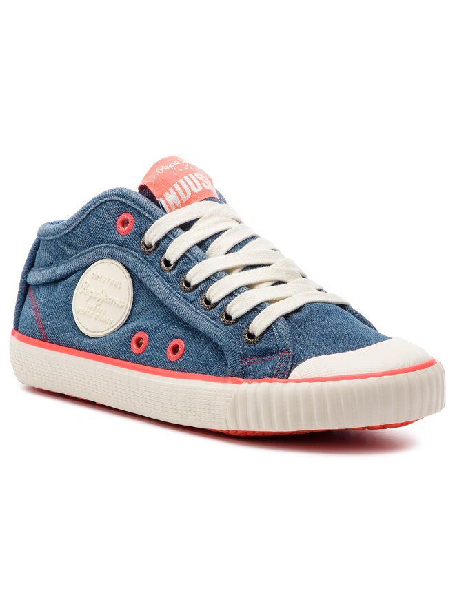 Pepe Jeans Кеди Pepe Jeans Industry Neon PLS30846 Cиній