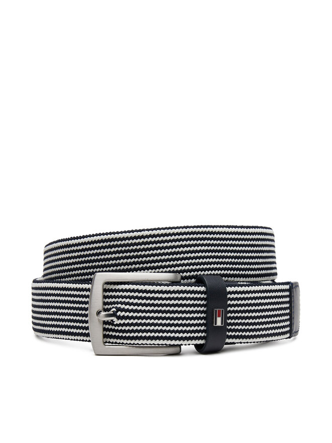 Tommy Hilfiger Чоловічий ремінь Tommy Hilfiger Denton Elastic 3.5 AM0AM13354 Cиній