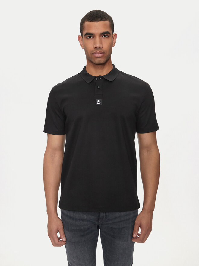 HUGO Hugo Polo Deabono_D 50517638 Μαύρο Regular Fit