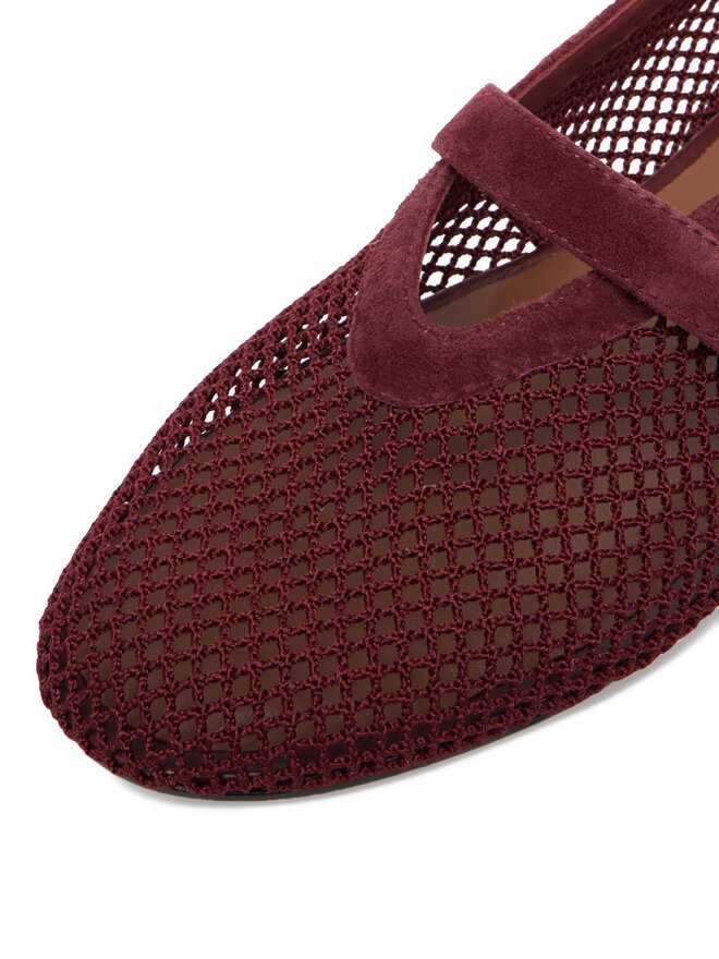 Badura Ballerinas Badura MIMOSA-SLT-24067P-52 Dunkelrot