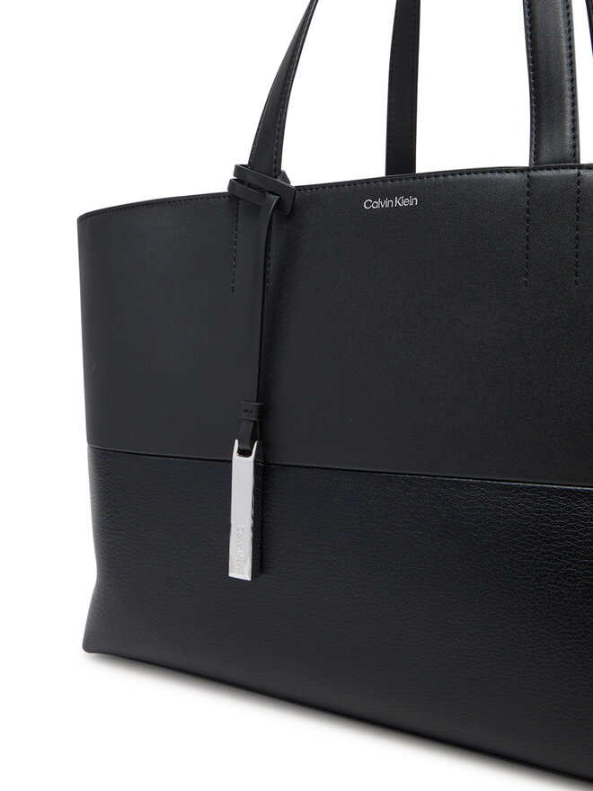 Calvin Klein Borsetta Calvin Klein Ck Mixmedia Medium Shopper K60K613011 Nero