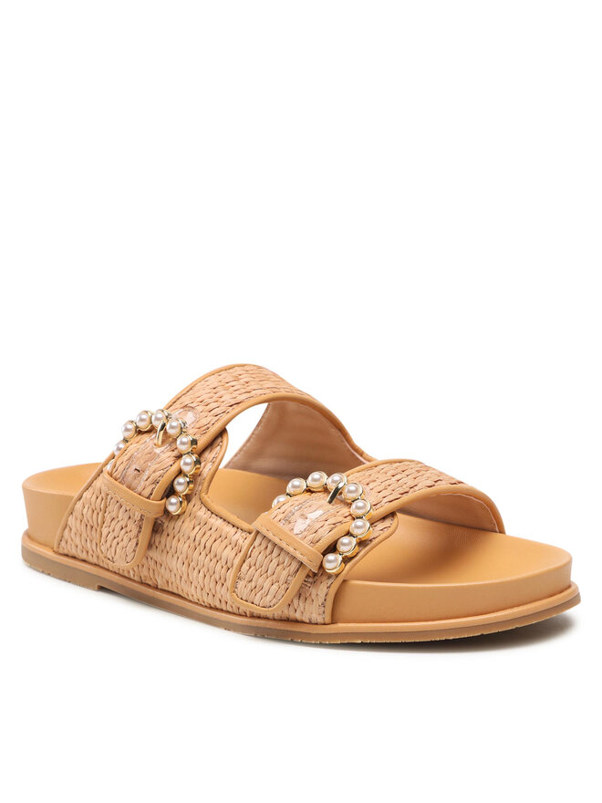 Stuart Weitzman Παντόφλες Stuart Weitzman Piper Slide Sandal SA803 Καφέ