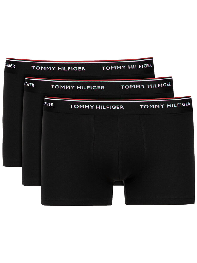 Tommy Hilfiger Tommy Hilfiger Σετ μποξεράκια 3 τμχ 3P Trunk 1U87903842 Μαύρο
