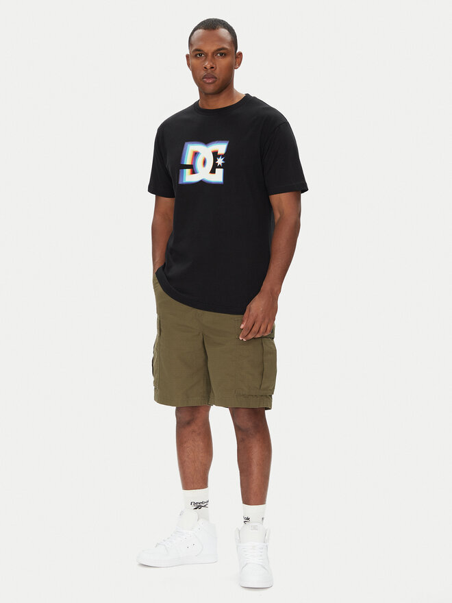 DC DC Marškinėliai ADYZT05444 KVJ0 Juoda Regular Fit