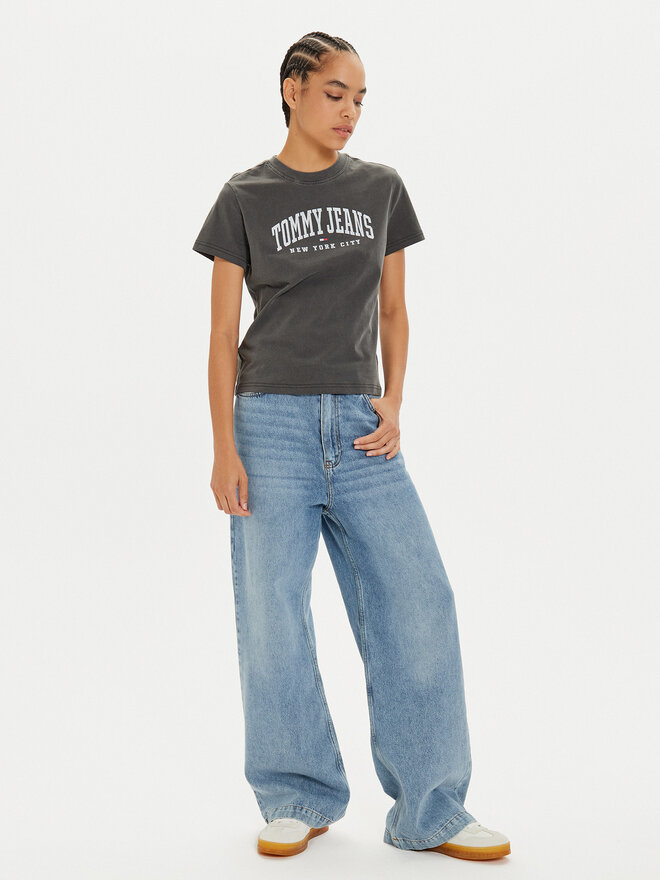 Tommy Jeans Tommy Jeans T-Shirt Varsity DW0DW19826 Grau Regular Fit