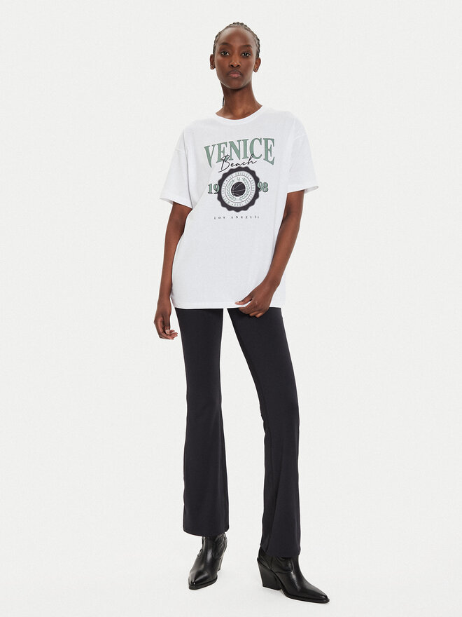 Brave Soul Brave Soul Camiseta LTS-568ARIA Écru Oversize