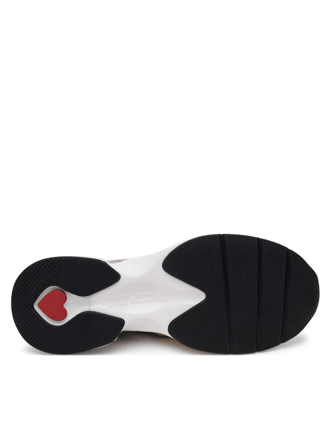LOVE MOSCHINO Sneakersy LOVE MOSCHINO JA15296G1MIQG90A Srebrny