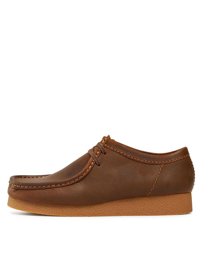 Clarks Mokasíny Clarks Wallabee Evo 261728197 Hnedá
