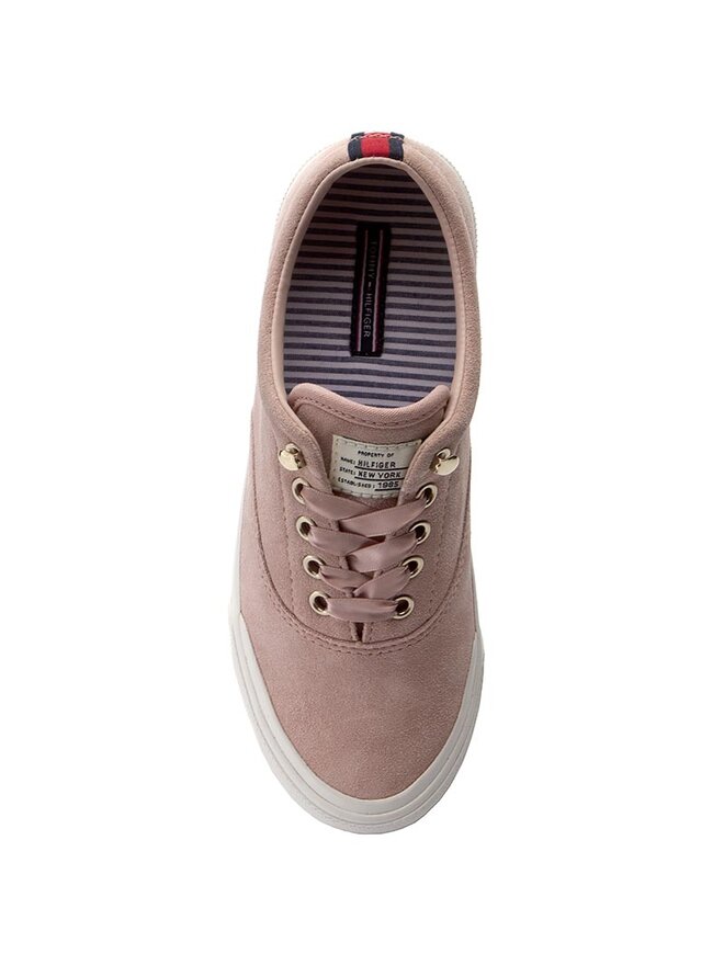 Tommy Hilfiger Πάνινα παπούτσια Tommy Hilfiger Wmn Yarmouth 1B FW0FW01164 Ροζ