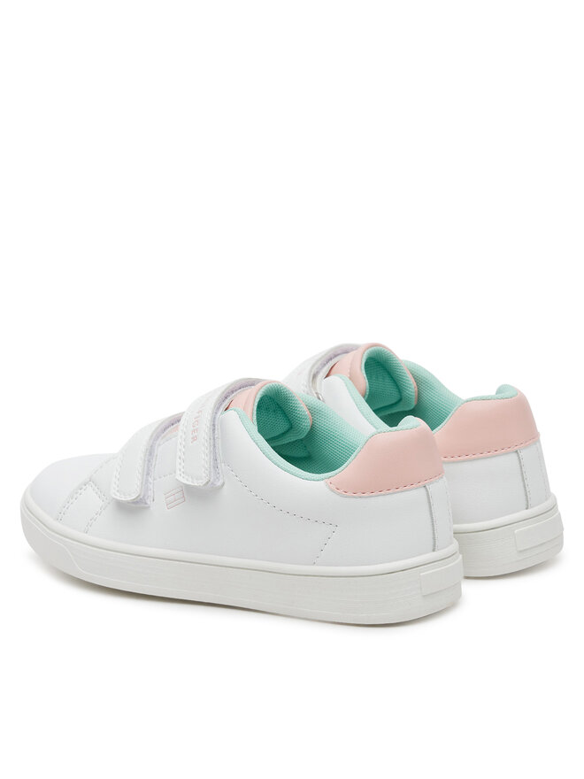 Tommy Hilfiger Сникърси Tommy Hilfiger Low Cut Velcro Sneaker T1A9-33727-1355 S Бял