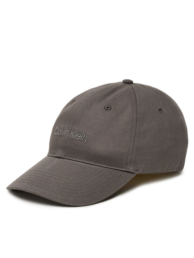 Calvin Klein Шапка с козирка Calvin Klein Logo Embroidery LV04D5003G Сив
