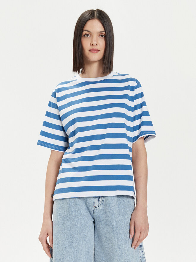 United Colors Of Benetton United Colors Of Benetton Majica 34KUD107E Modra Comfort Fit