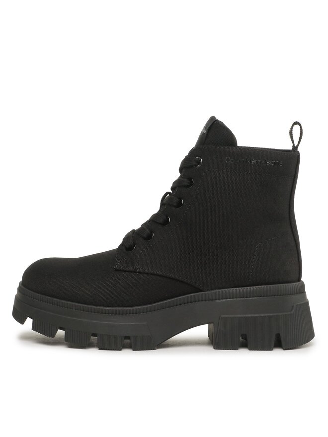 Calvin Klein Jeans Botine Calvin Klein Jeans Chunky Combat Laceup Boot Co YW0YW01239 Negru