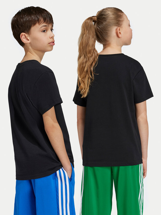 adidas adidas Marškinėliai adicolor Trefoil IY7421 Juoda Regular Fit