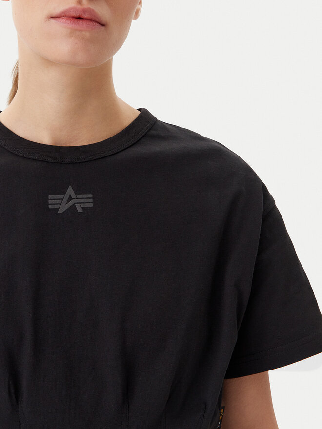 Alpha Industries Alpha Industries Marškinėliai Waisted 148070 Juoda Regular Fit