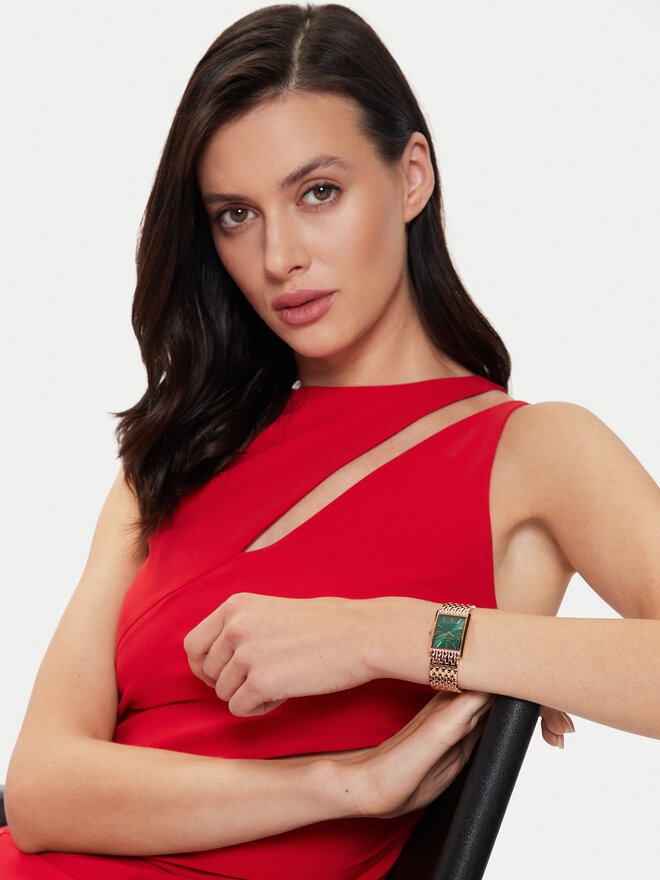 Daniel Wellington Zegarek Daniel Wellington Bound 9-Link Emerald DW00100704 Złoty