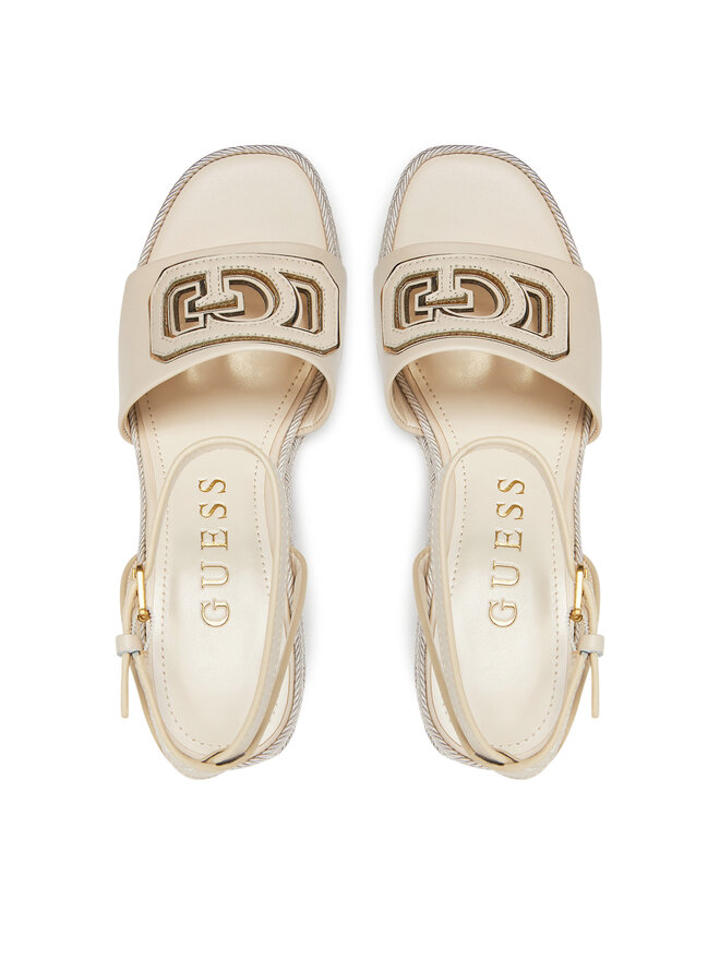 Guess Espadryle Guess FLJTAN LEA04 Écru