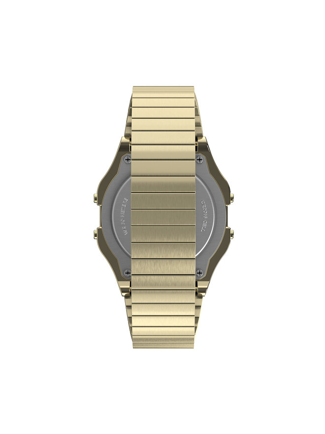 Timex Zegarek Timex T80 34mm Stainless Steel Expansion Band TW2R79000 Złoty