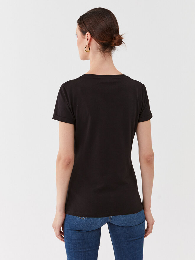Liu Jo Liu Jo Футболка MF3338 JS923 Чорний Regular Fit