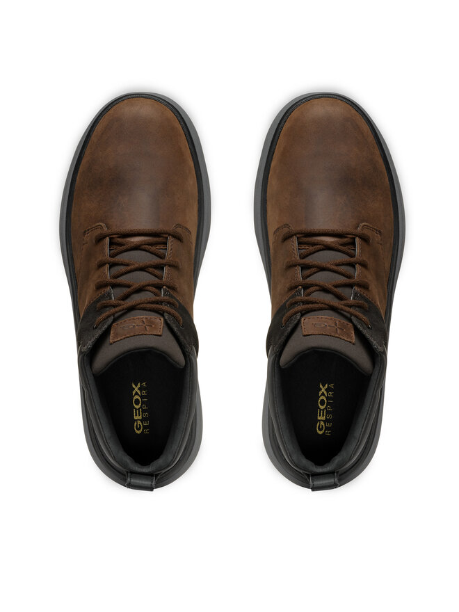 Geox Schnürschuhe Geox U Granito + Grip B A U46FZA 0FF22 C6009 Braun