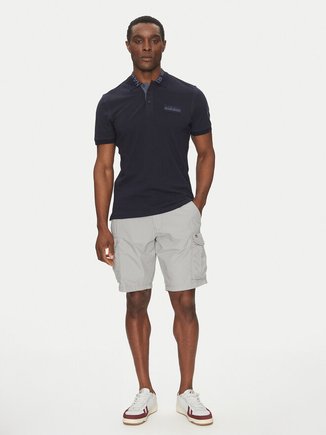 Napapijri Napapijri Poloshirt E-Amundsen NP0A4IN9 Dunkelblau Regular Fit