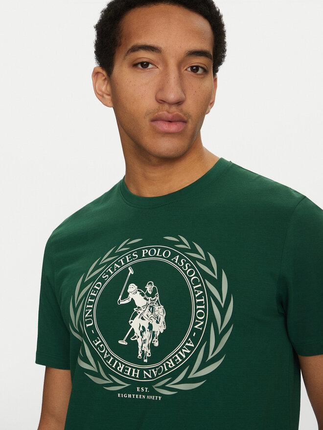 U.S. Polo Assn. U.S. Polo Assn. Marškinėliai MUP3641 Žalia Regular Fit