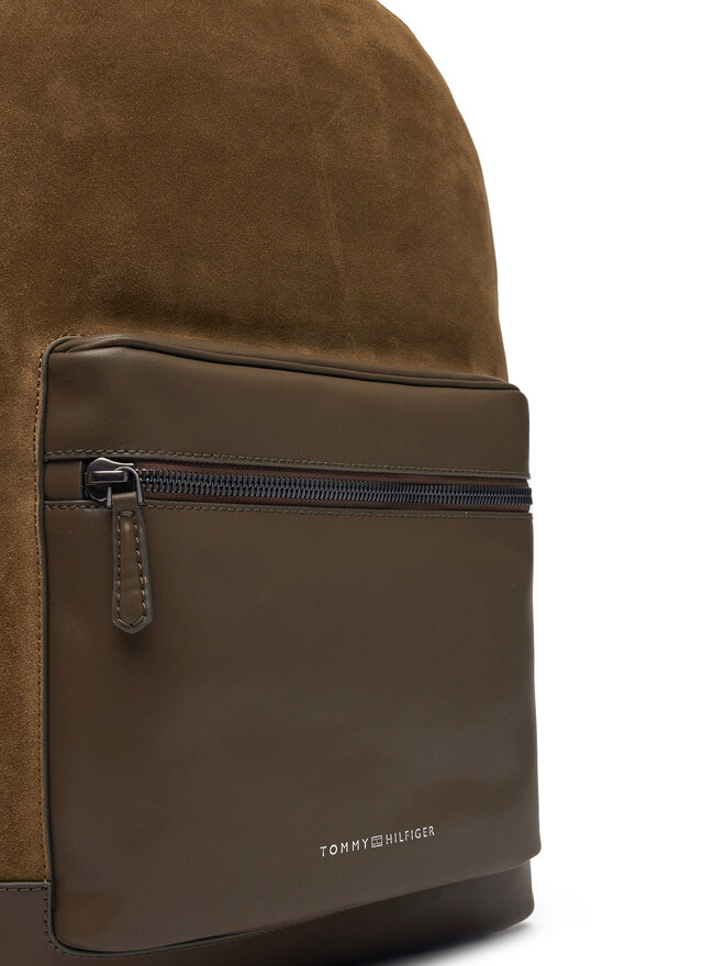 Tommy Hilfiger Rucksack Tommy Hilfiger Th Casual Suede Backpack AM0AM13229 Grün