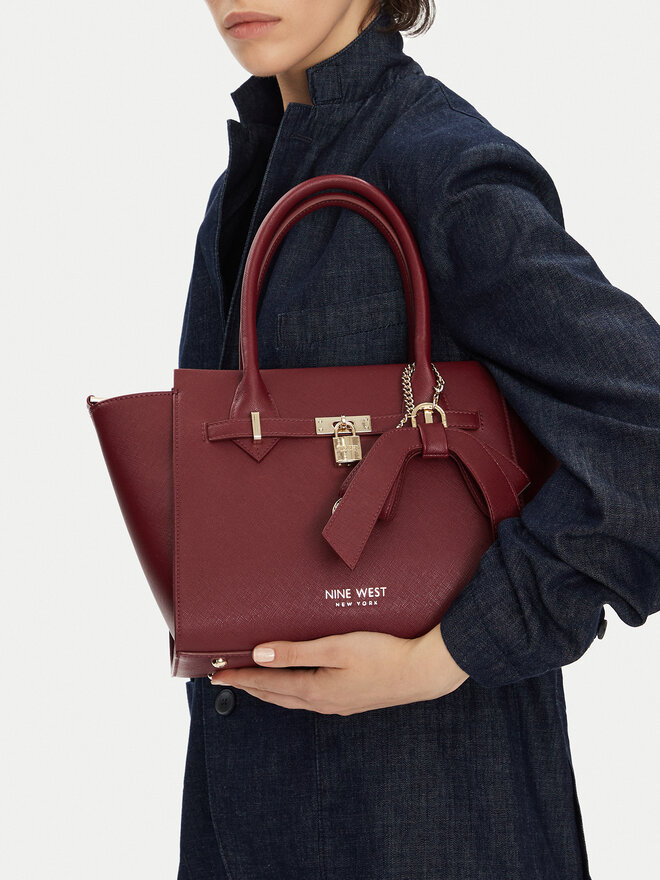 Nine West Ročna torba Nine West CEO-Chelsea-Charm-II-LX10185 Bordo rdeča