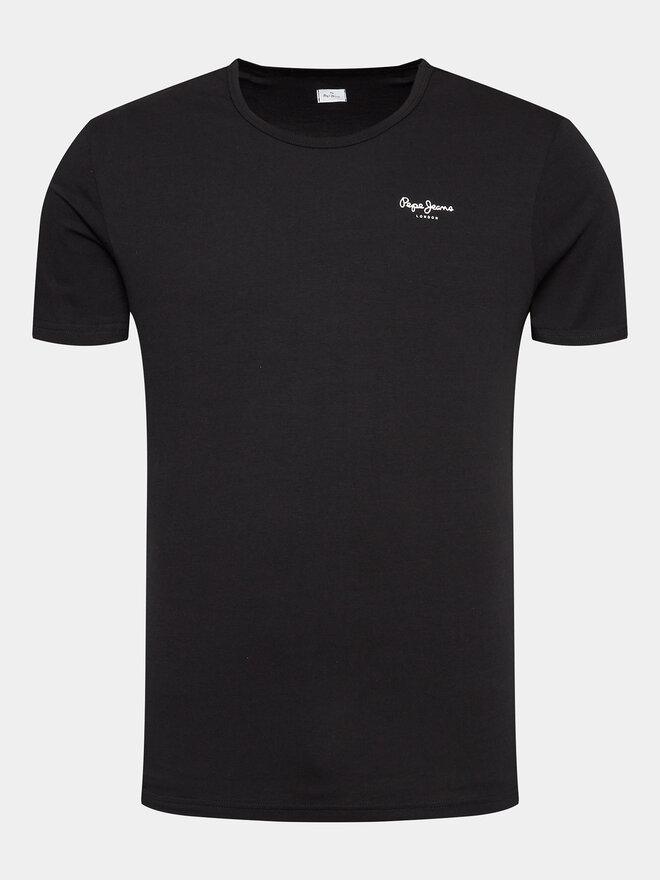 Pepe Jeans Pepe Jeans 2er-Set T-Shirts Pepe Tshirt 2P PMU10976 Schwarz Regular Fit