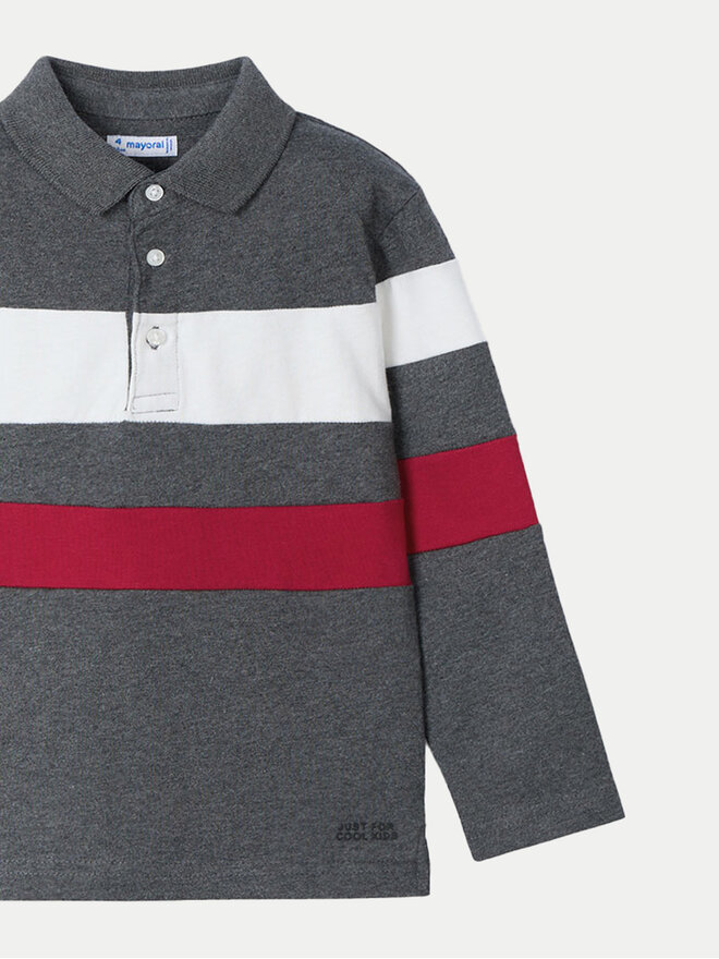 Mayoral Mayoral Polo 4103 Gris Regular Fit