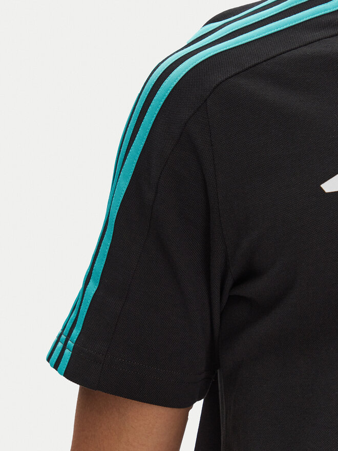 adidas adidas Polo marškinėliai Mercedes - AMG Petronas Formula One Team DNA JV5430 Juoda Regular Fit