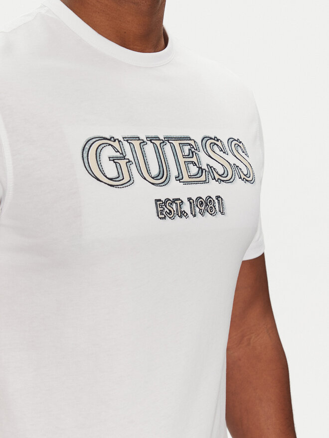 Guess Guess Póló M5GI07 I3Z14 Fehér Slim Fit